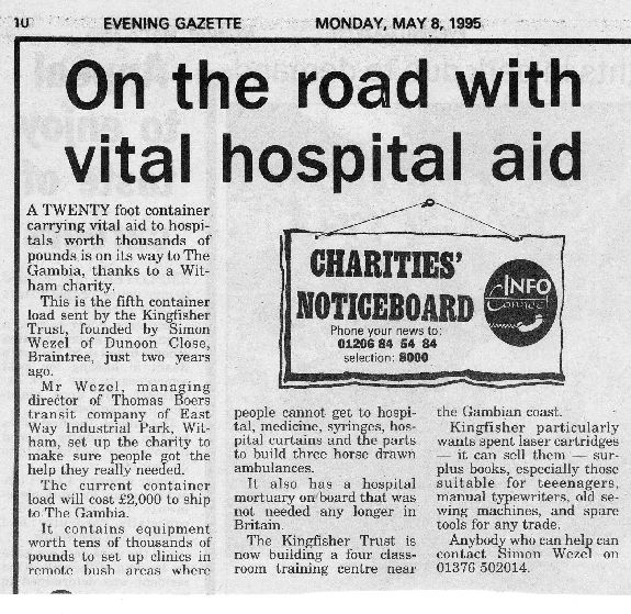 On the road with vital hospital aid