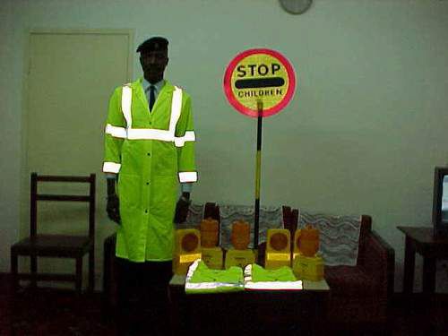 Presentation of warning lights, reflective jackets and Children Crossing signs donated to the Gambia Police Force at their Headquarters